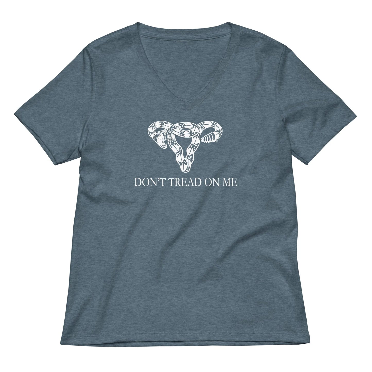 Don’t Tread On Me Uterus V-Neck - The Dock Drop