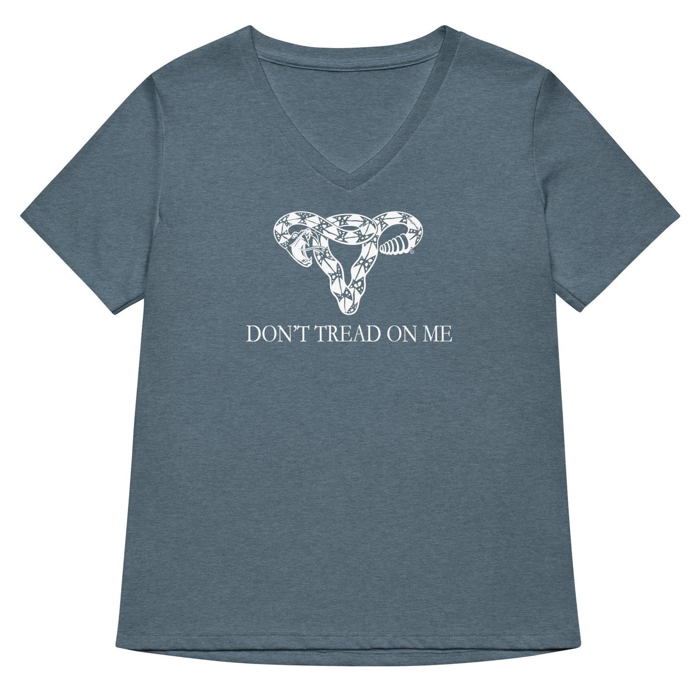 Don’t Tread On Me Uterus V-Neck - The Dock Drop