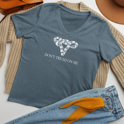 Don’t Tread On Me Uterus V-Neck - The Dock Drop