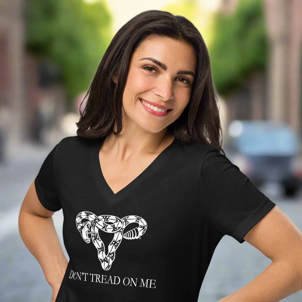 Don’t Tread On Me Uterus V-Neck - The Dock Drop
